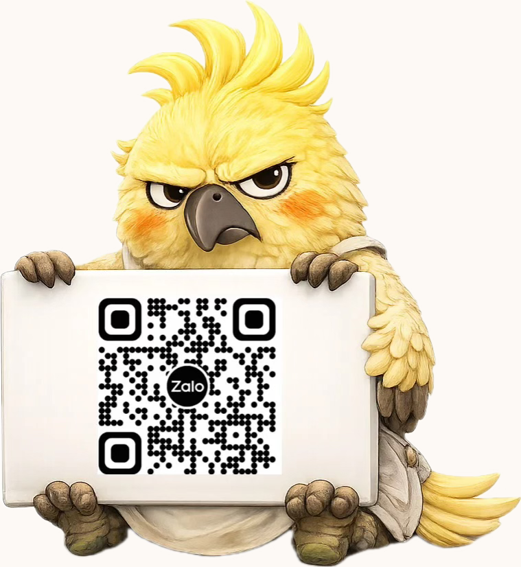 Tiel holding Zalo QR